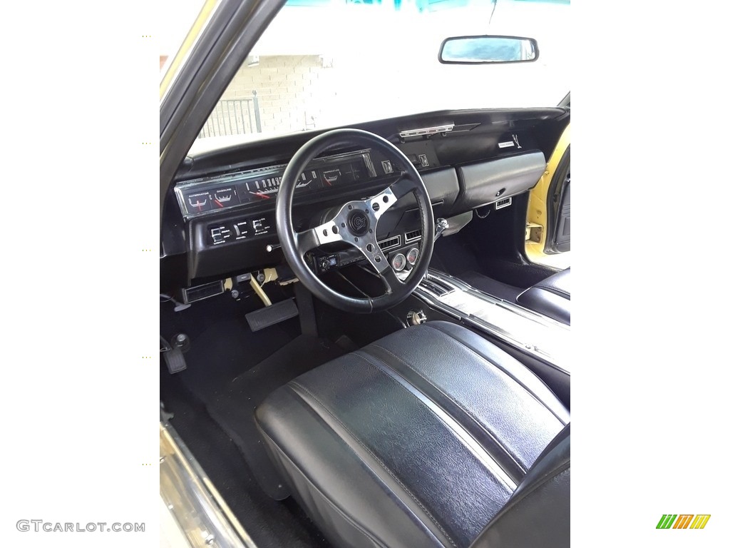 Black Interior 1968 Plymouth Roadrunner Coupe Photo #138512661