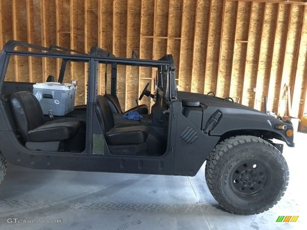 Matte Black 1991 Hummer H1 Soft Top Exterior Photo #138512793