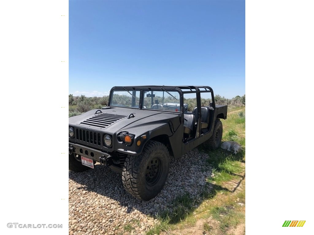 Matte Black 1991 Hummer H1 Soft Top Exterior Photo #138512910