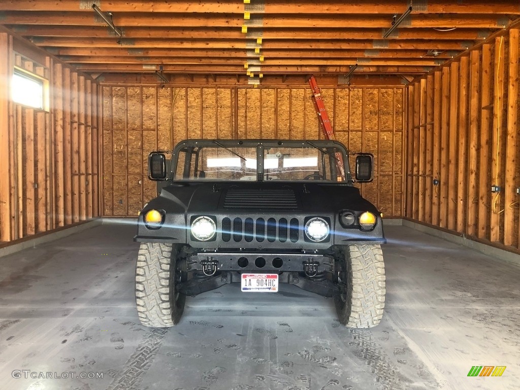 Matte Black 1991 Hummer H1 Soft Top Exterior Photo #138512928