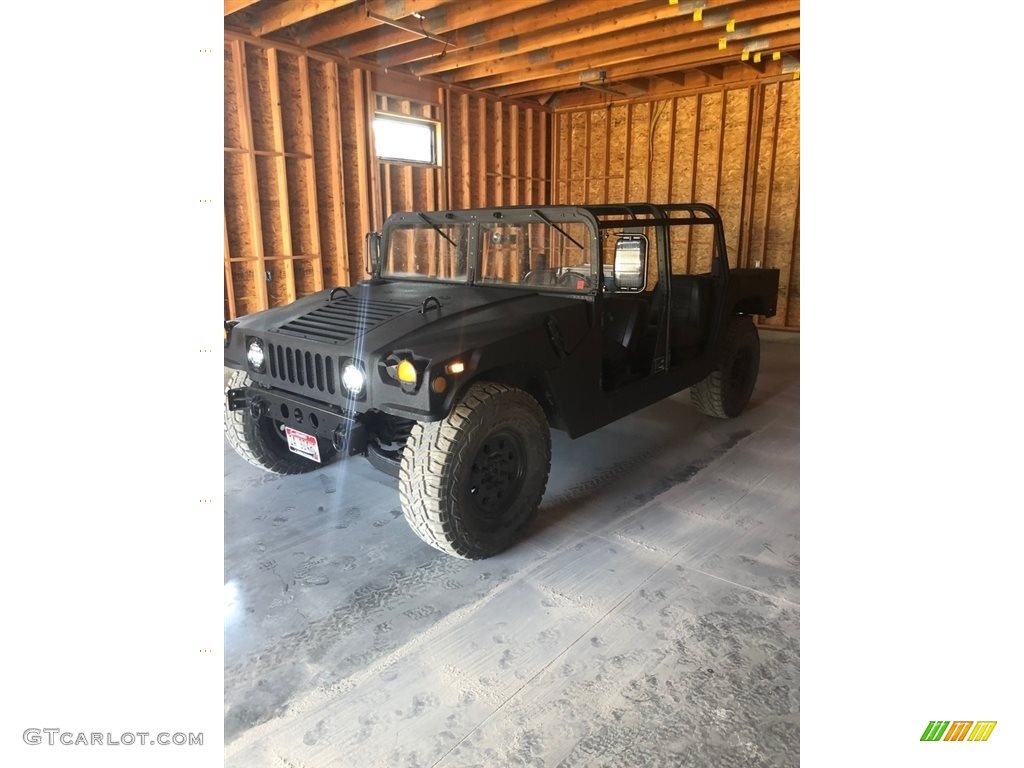 Matte Black 1991 Hummer H1 Soft Top Exterior Photo #138512946