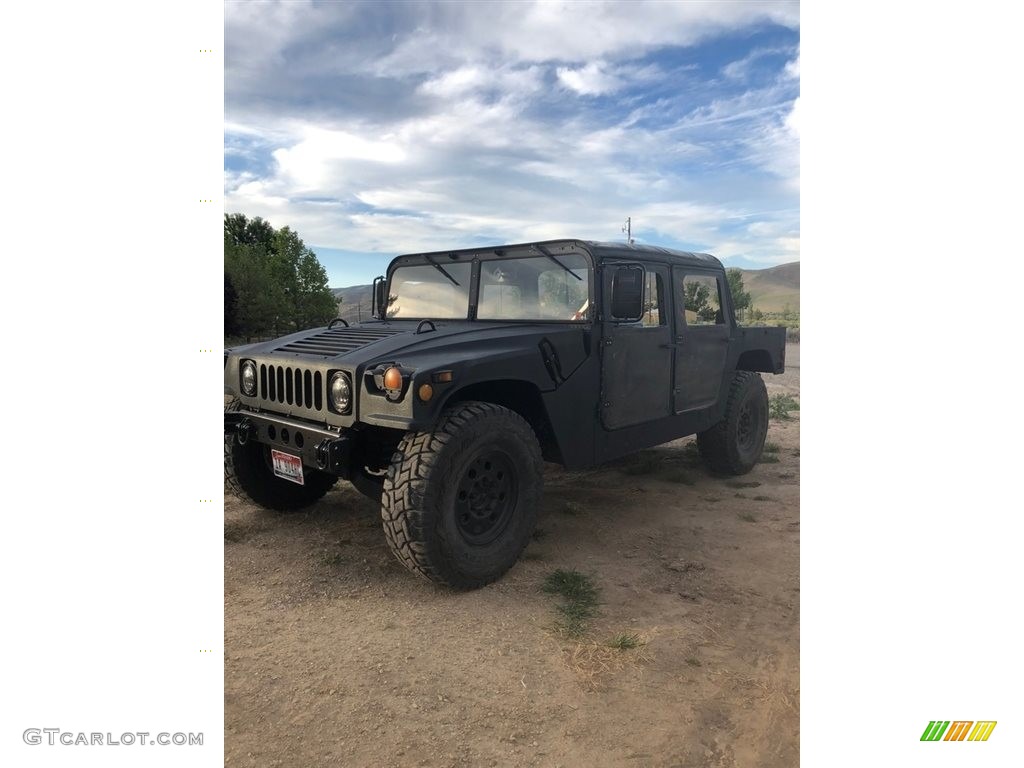 Matte Black 1991 Hummer H1 Soft Top Exterior Photo #138512985