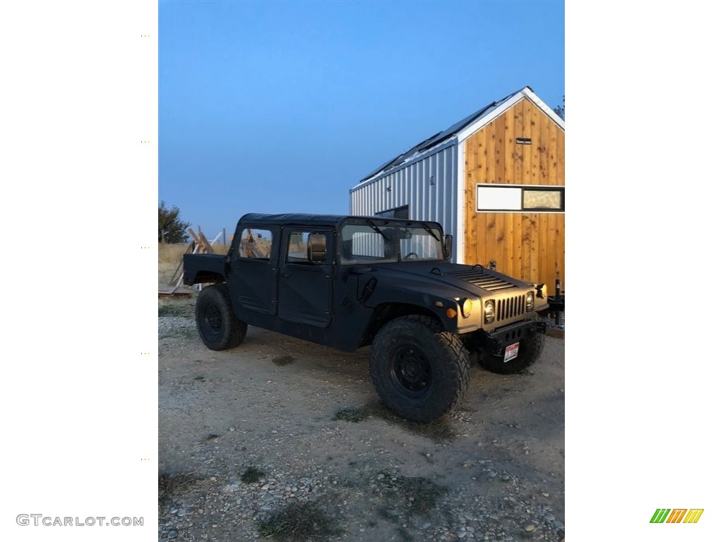 Matte Black 1991 Hummer H1 Soft Top Exterior Photo #138513000