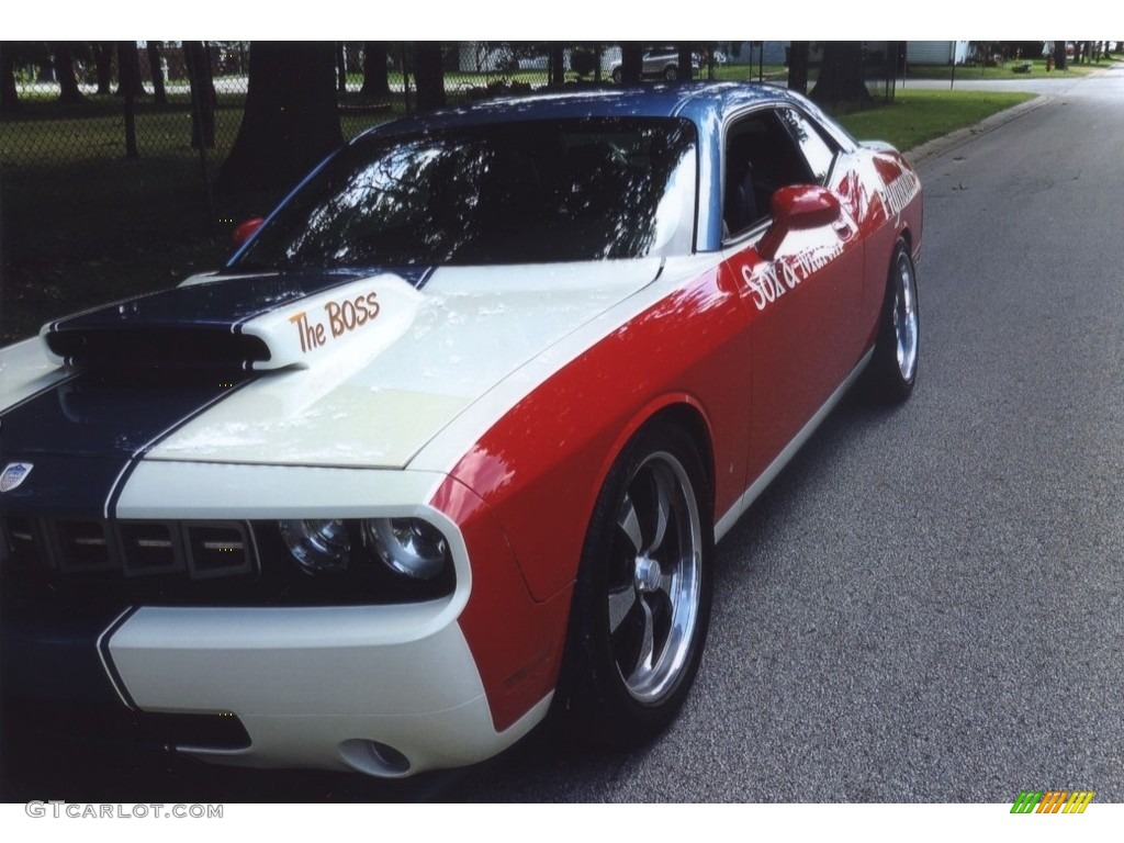Red/White/Blue 2008 Dodge Challenger Sox and Martin Plymouth Tribute Exterior Photo #138513441