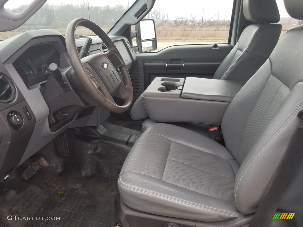 Steel Interior 2015 Ford F350 Super Duty XL Crew Cab 4x4 Photo #138515541