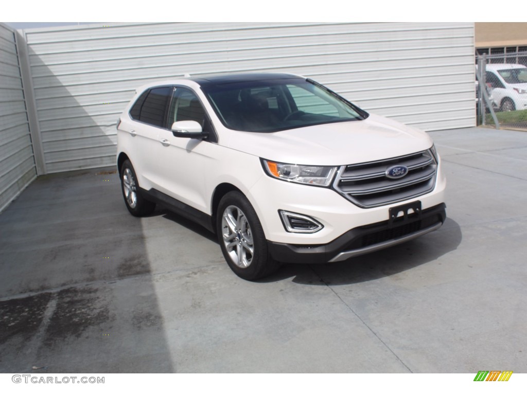 2017 Edge Titanium - White Platinum Metallic / Cognac photo #1