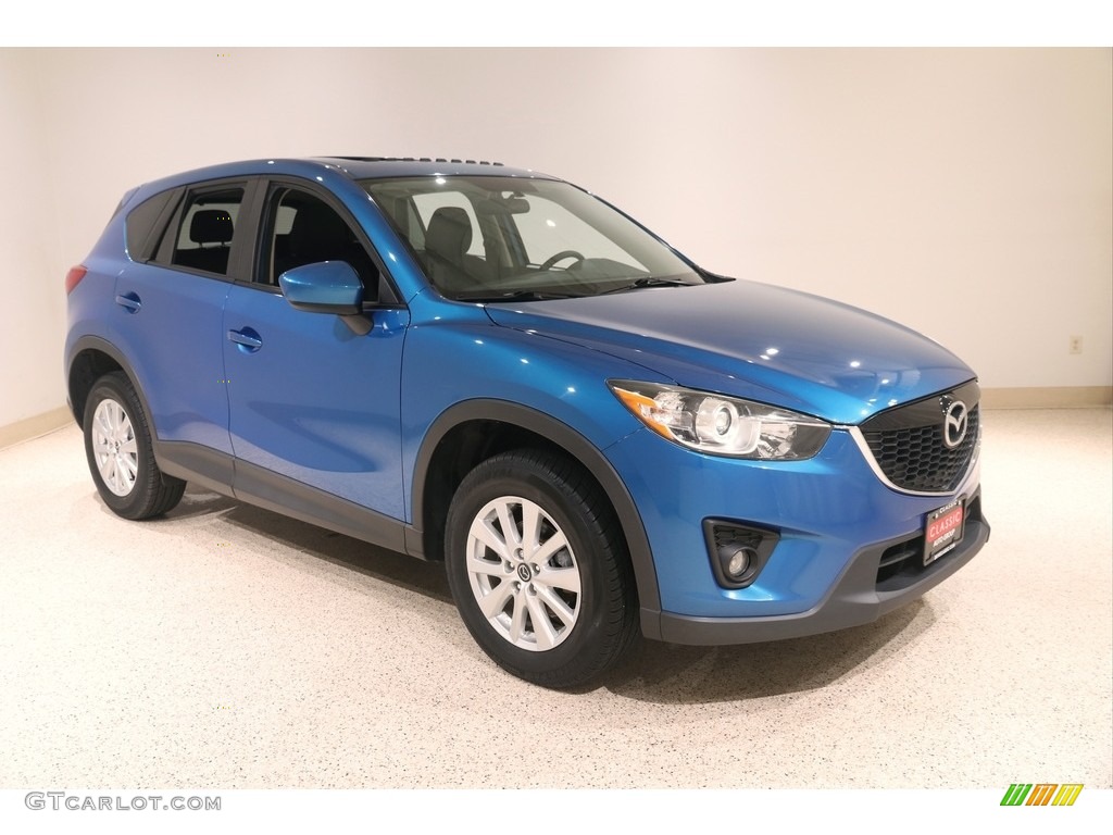 2014 CX-5 Touring AWD - Sky Blue Mica / Black photo #1