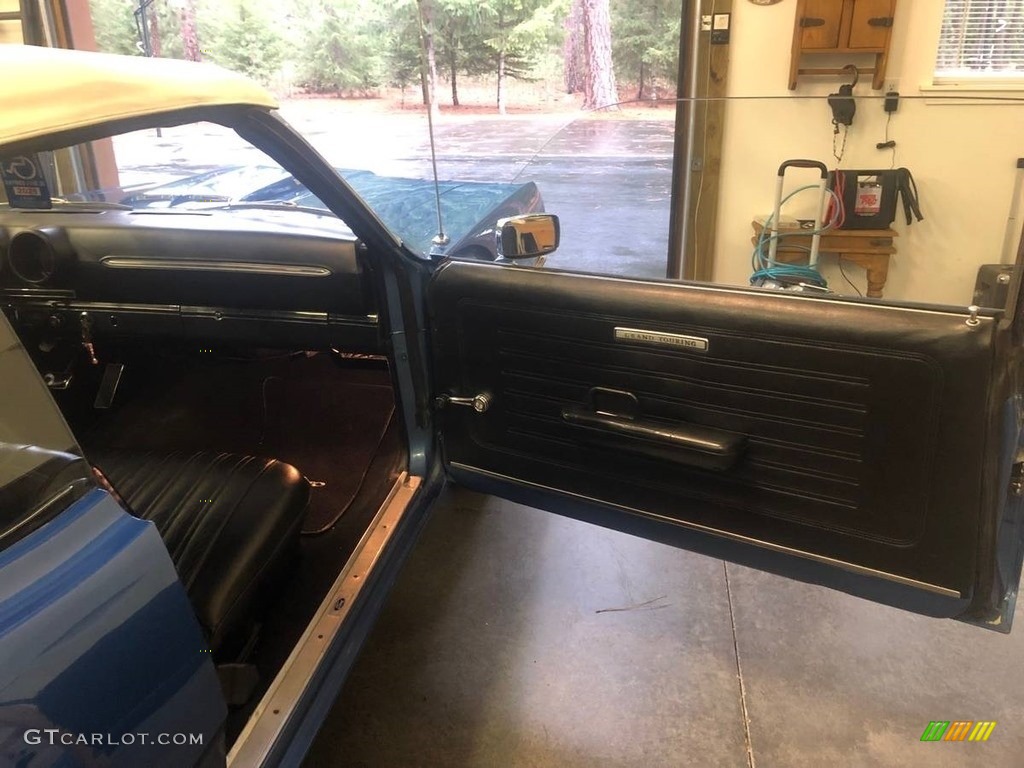 1969 Ford Torino GT Convertible Black Door Panel Photo #138517245