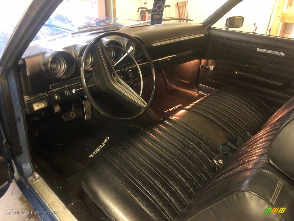 Black Interior 1969 Ford Torino GT Convertible Photo #138517296