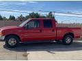 2001 Red Ford F350 Super Duty Lariat Crew Cab  photo #1