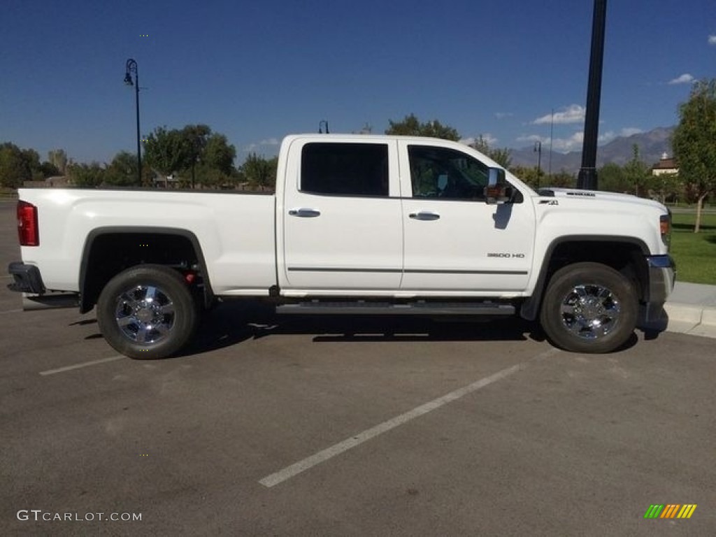 Summit White 2018 GMC Sierra 3500HD SLT Crew Cab 4x4 Exterior Photo #138518370