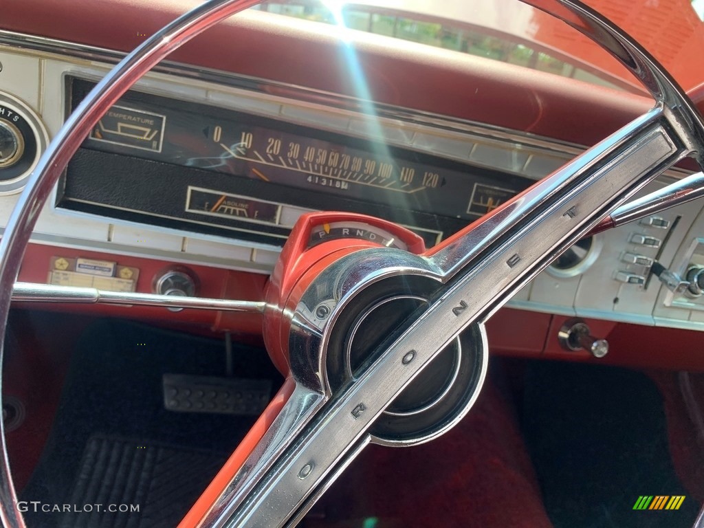 1965 Dodge Coronet 440 Convertible Brown/Burgundy Steering Wheel Photo #138519402