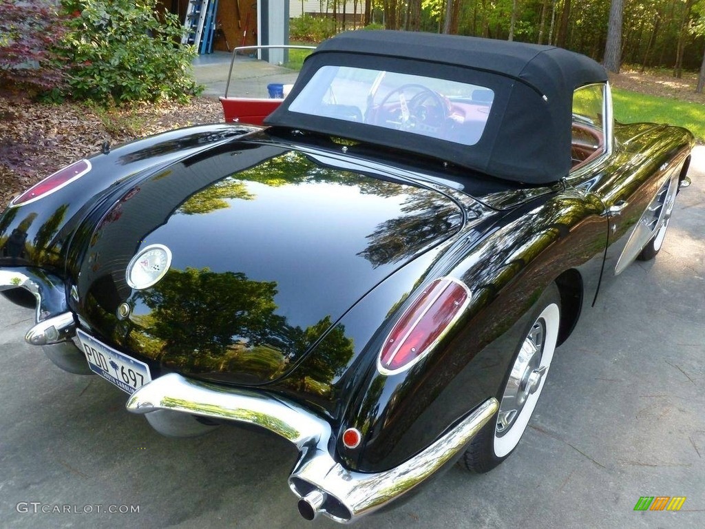 Tuxedo Black 1959 Chevrolet Corvette Convertible Exterior Photo #138519957