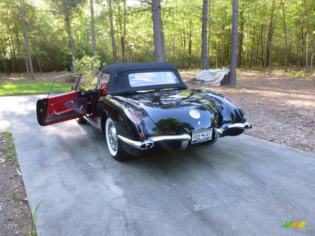 1959 Corvette Convertible - Tuxedo Black / Red photo #11