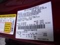  2015 MKZ AWD Ruby Red Color Code RR