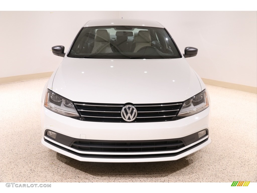 2017 Jetta Sport - Pure White / Black/Ceramique photo #2