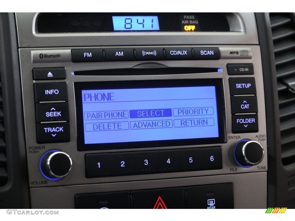 2012 Santa Fe GLS AWD - Pacific Blue Pearl / Gray photo #11