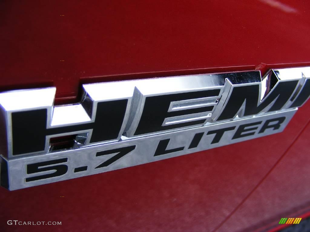 2009 Ram 1500 SLT Quad Cab 4x4 - Inferno Red Crystal Pearl / Light Pebble Beige/Bark Brown photo #5