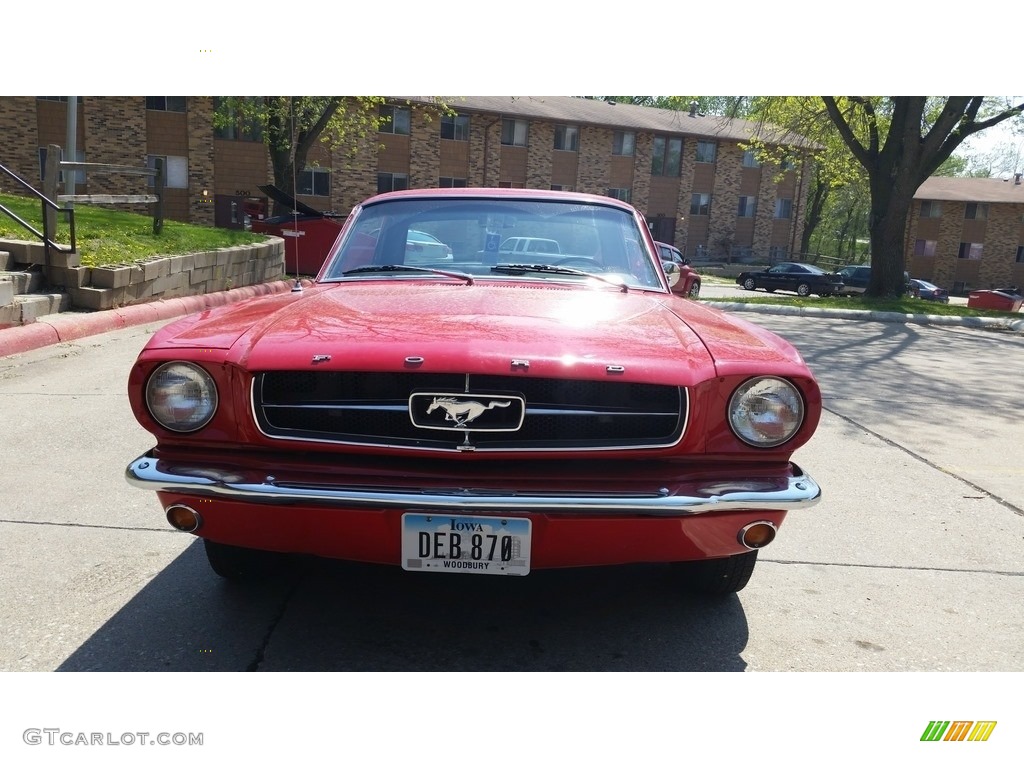1964 Mustang Coupe - Rangoon Red / Black photo #2