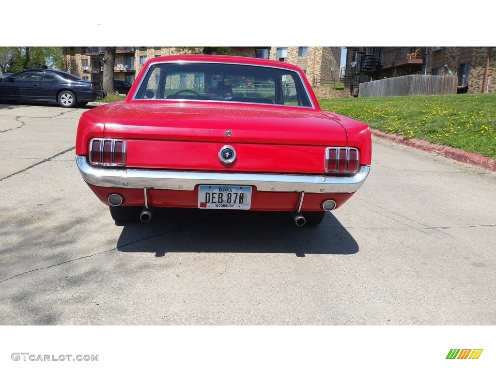1964 Mustang Coupe - Rangoon Red / Black photo #4