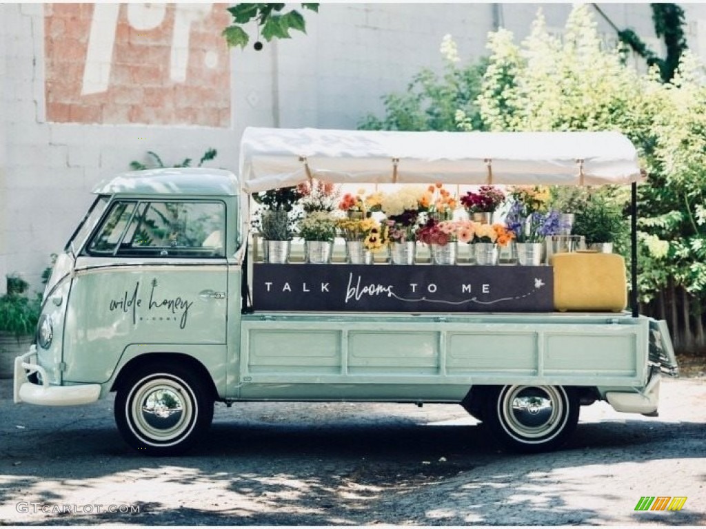 Light Green Volkswagen Bus