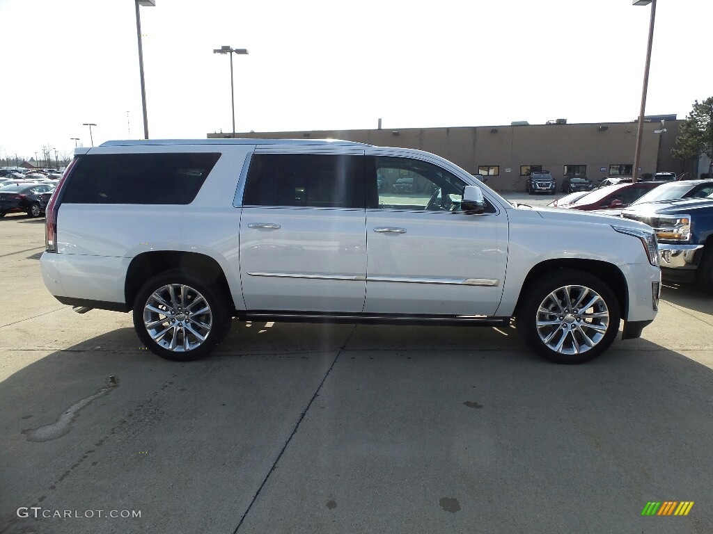 2019 Escalade ESV Platinum 4WD - Crystal White Tricoat / Maple Sugar/Jet Black Accents photo #2