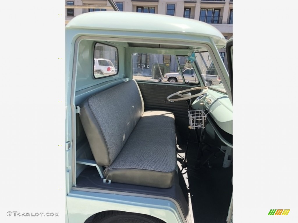Gray Interior 1958 Volkswagen Bus T2 Transporter Pick Up Photo #138524541