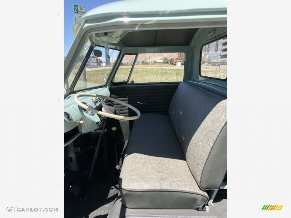 Gray Interior 1958 Volkswagen Bus T2 Transporter Pick Up Photo #138524619