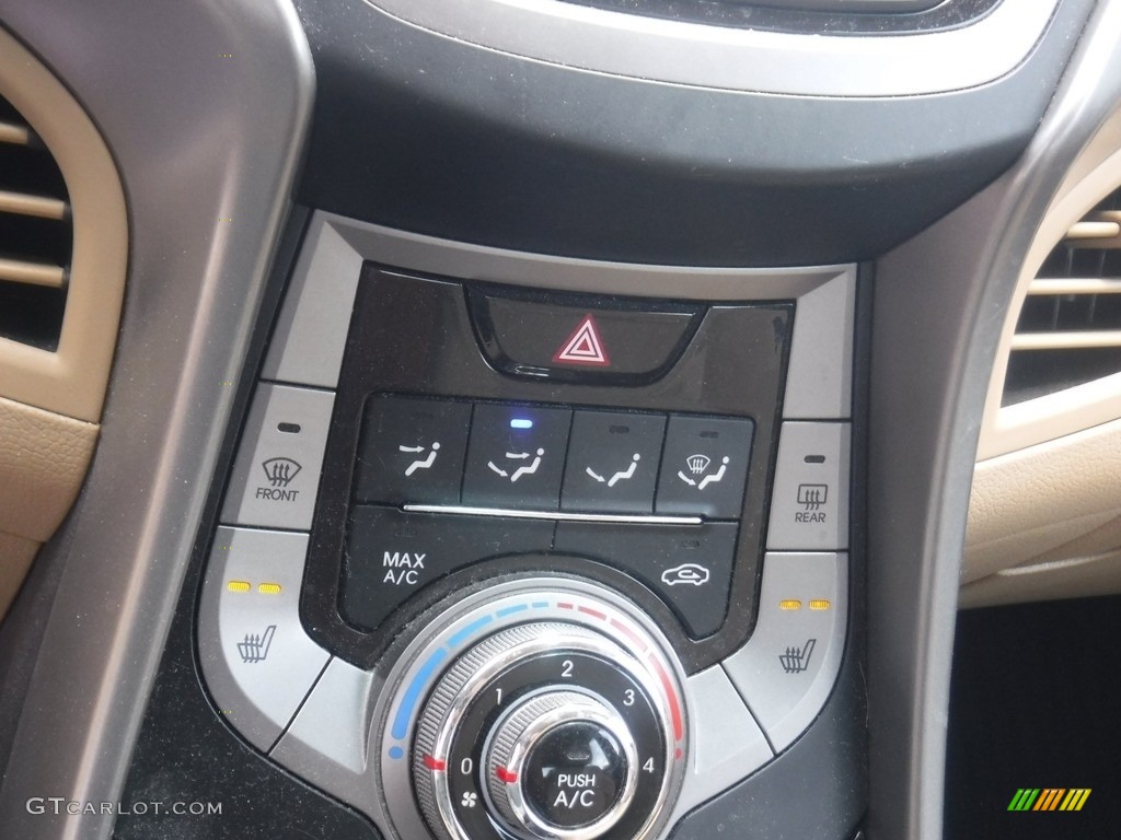 2013 Elantra GLS - Indigo Night / Beige photo #16