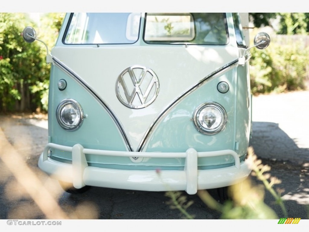 Light Green 1958 Volkswagen Bus T2 Transporter Pick Up Exterior Photo #138524883