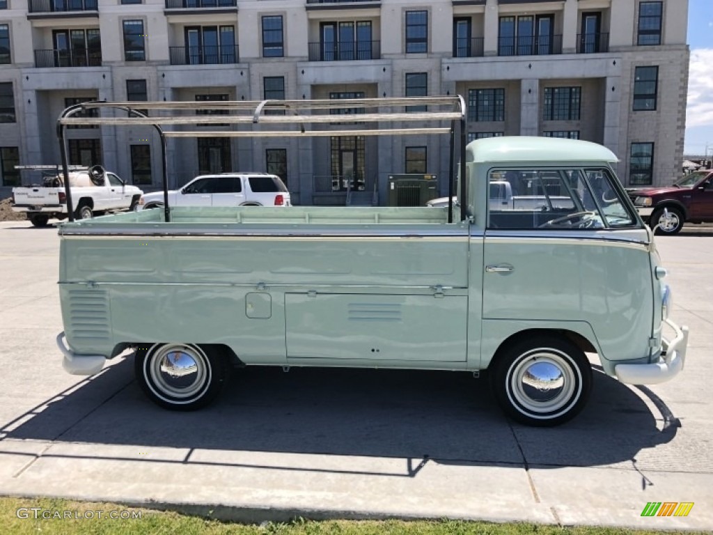 Light Green 1958 Volkswagen Bus T2 Transporter Pick Up Exterior Photo #138524901
