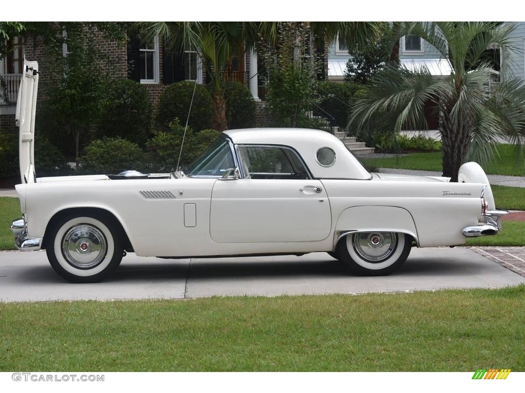 Colonial White 1956 Ford Thunderbird Roadster Exterior Photo #138526254