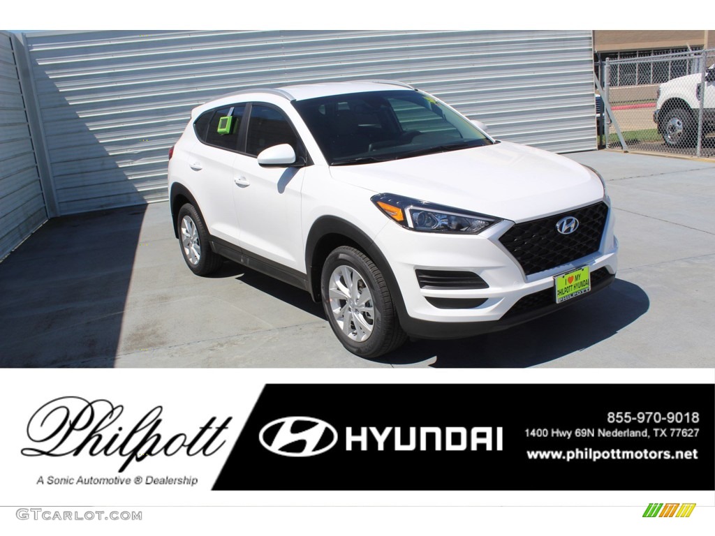 2020 Tucson Value - Cream White Pearl / Gray photo #1