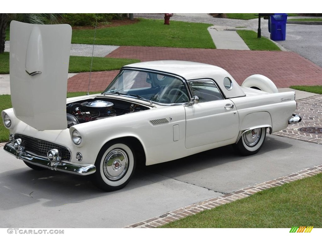 Colonial White 1956 Ford Thunderbird Roadster Exterior Photo #138526518