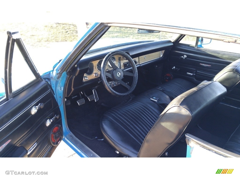 Black Interior 1968 Pontiac GTO Hardtop Coupe Photo #138527364