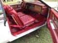 1985 Cadillac Eldorado Carmine Red Interior Front Seat Photo