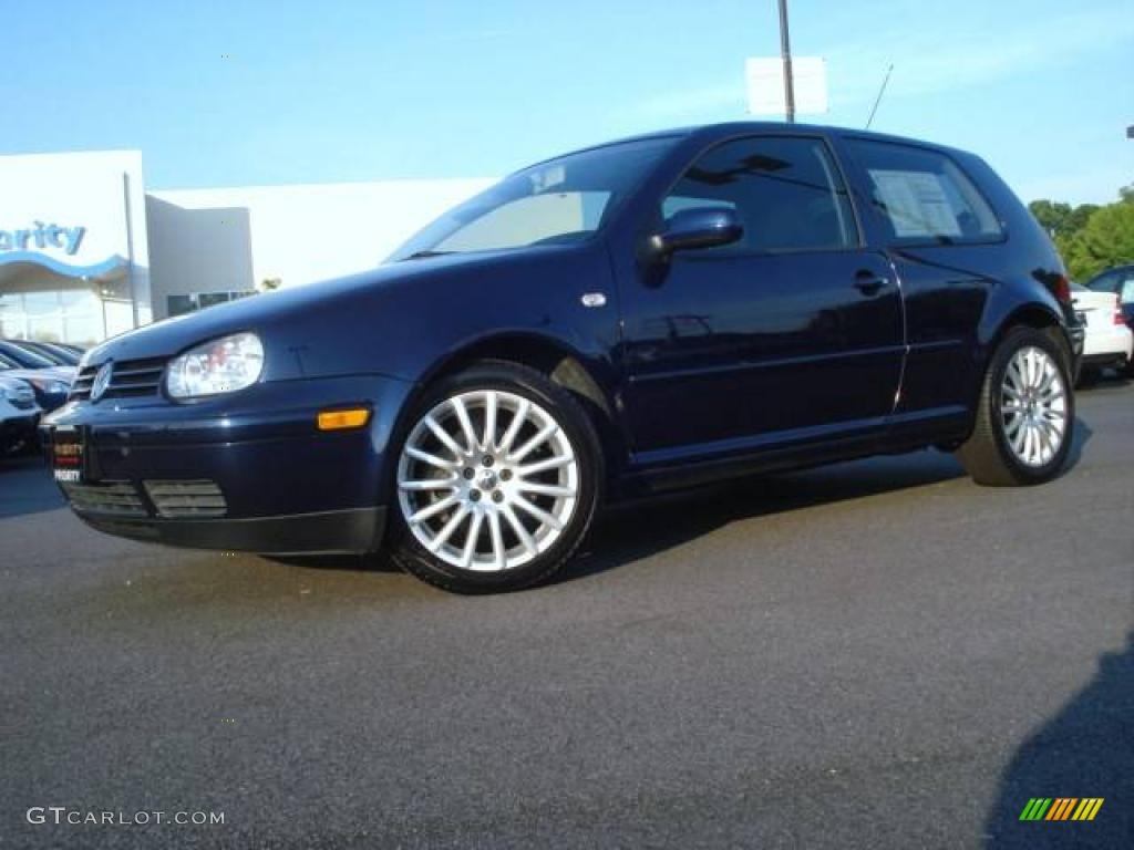 2005 GTI 1.8T - Indigo Blue Metallic / Black/Grey photo #2
