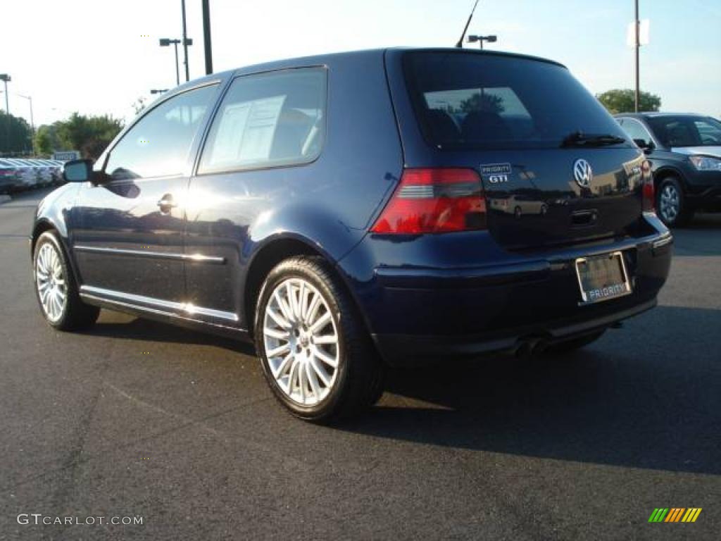 2005 GTI 1.8T - Indigo Blue Metallic / Black/Grey photo #4