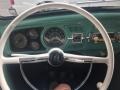 1963 Volkswagen Beetle White/Green Mint Interior Steering Wheel Photo