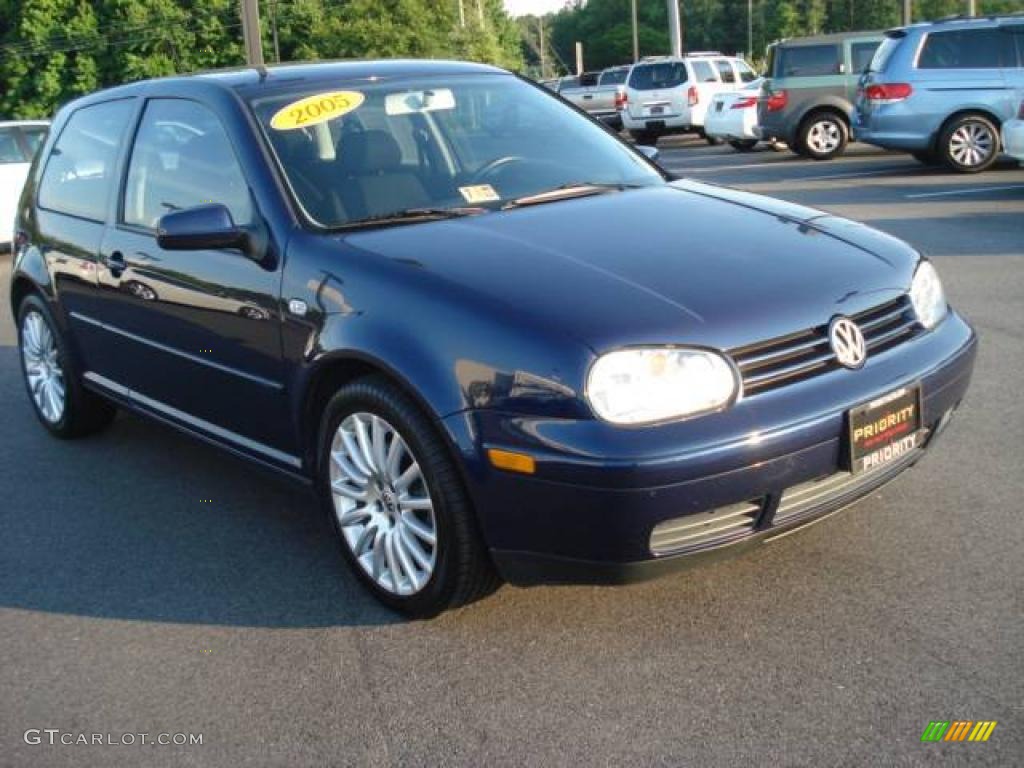 2005 GTI 1.8T - Indigo Blue Metallic / Black/Grey photo #6
