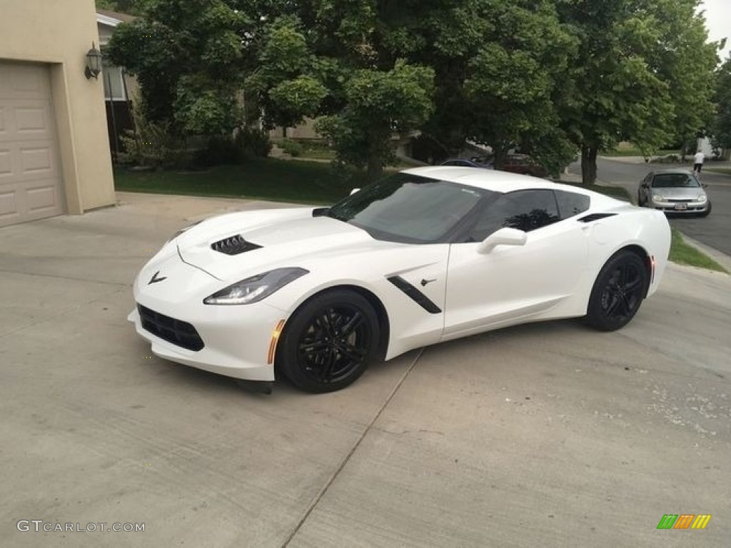 Arctic White Chevrolet Corvette