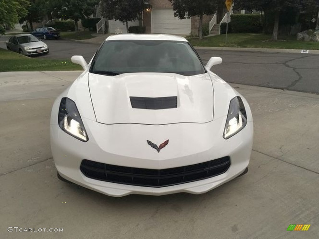 2016 Corvette Stingray Coupe - Arctic White / Adrenaline Red photo #6