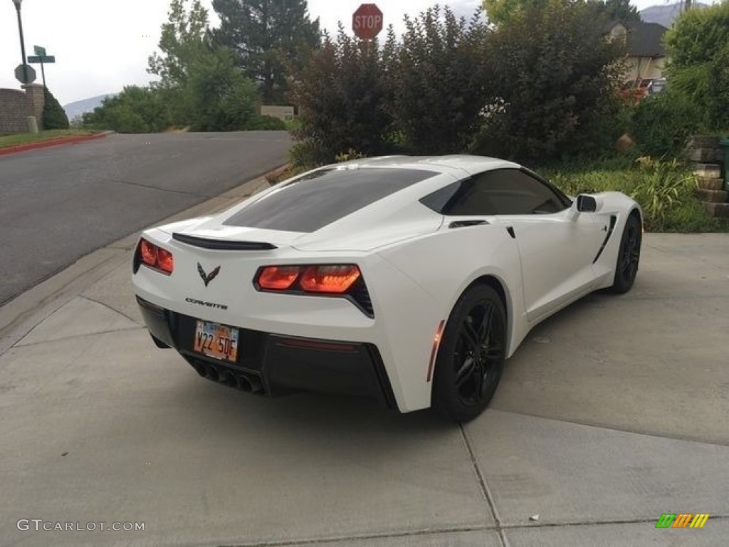 2016 Corvette Stingray Coupe - Arctic White / Adrenaline Red photo #7