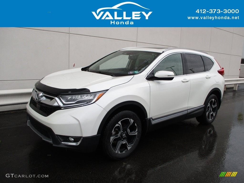 2017 CR-V Touring AWD - White Diamond Pearl / Ivory photo #1