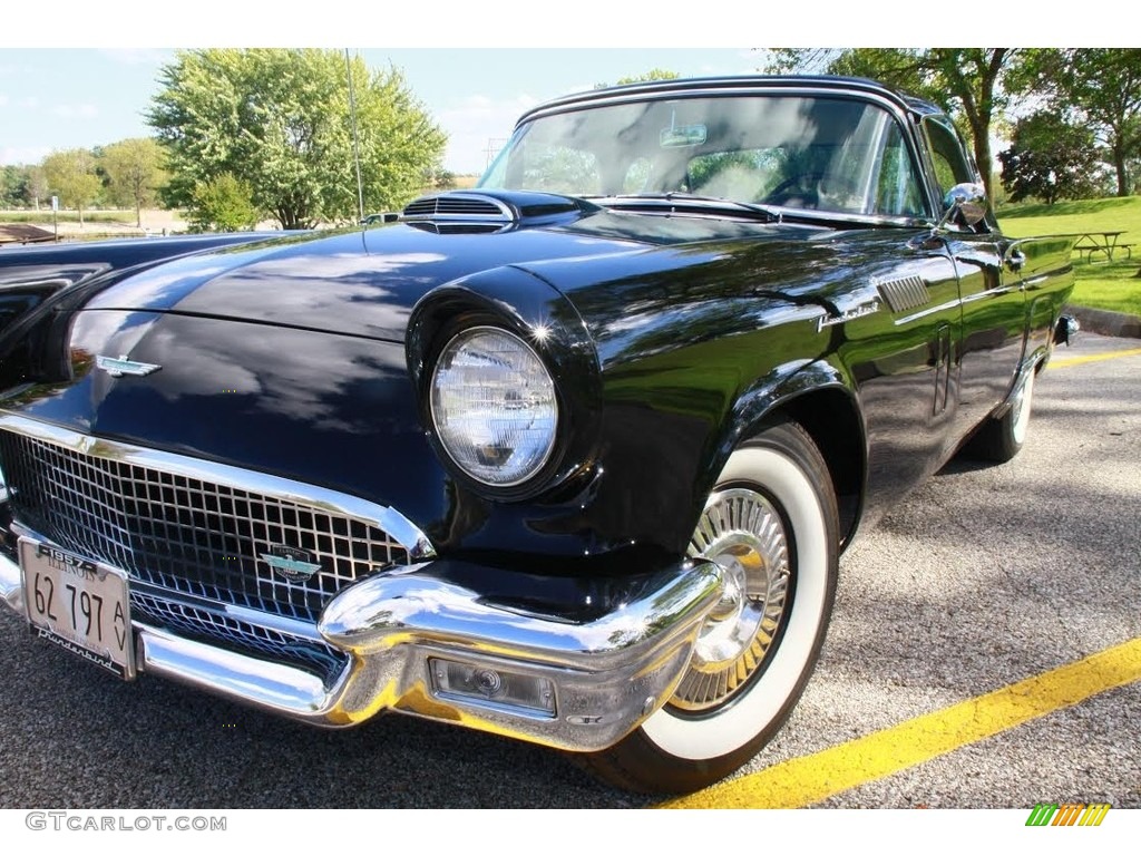 1957 Thunderbird Convertible - Raven Black / Black/White photo #1