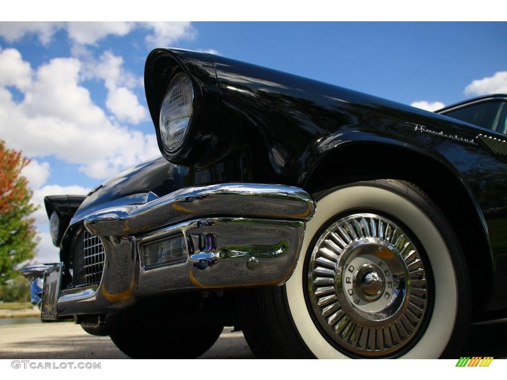 1957 Thunderbird Convertible - Raven Black / Black/White photo #3