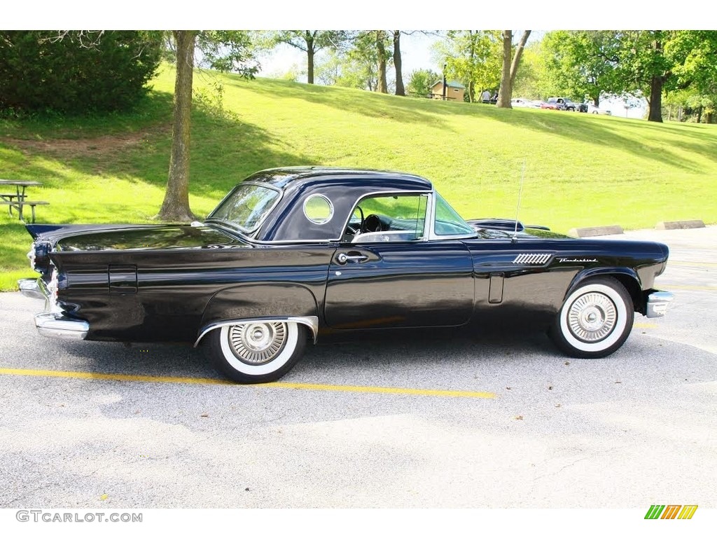 Raven Black 1957 Ford Thunderbird Convertible Exterior Photo #138531084