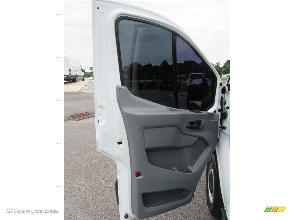 2017 Ford Transit Van 250 LR Long Pewter Door Panel Photo #138532518