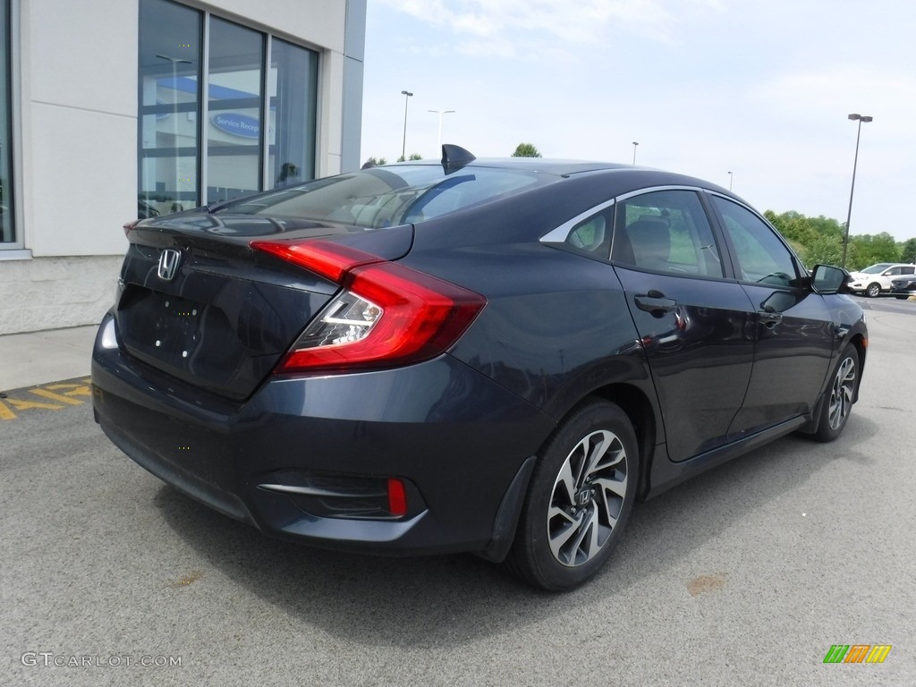 Cosmic Blue Metallic 2018 Honda Civic EX Sedan Exterior Photo #138532611