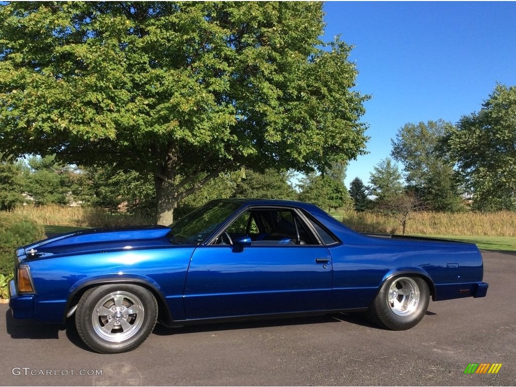 Custom Luxo Blue Metallic 1981 Chevrolet El Camino Custom Pro Street Exterior Photo #138532944